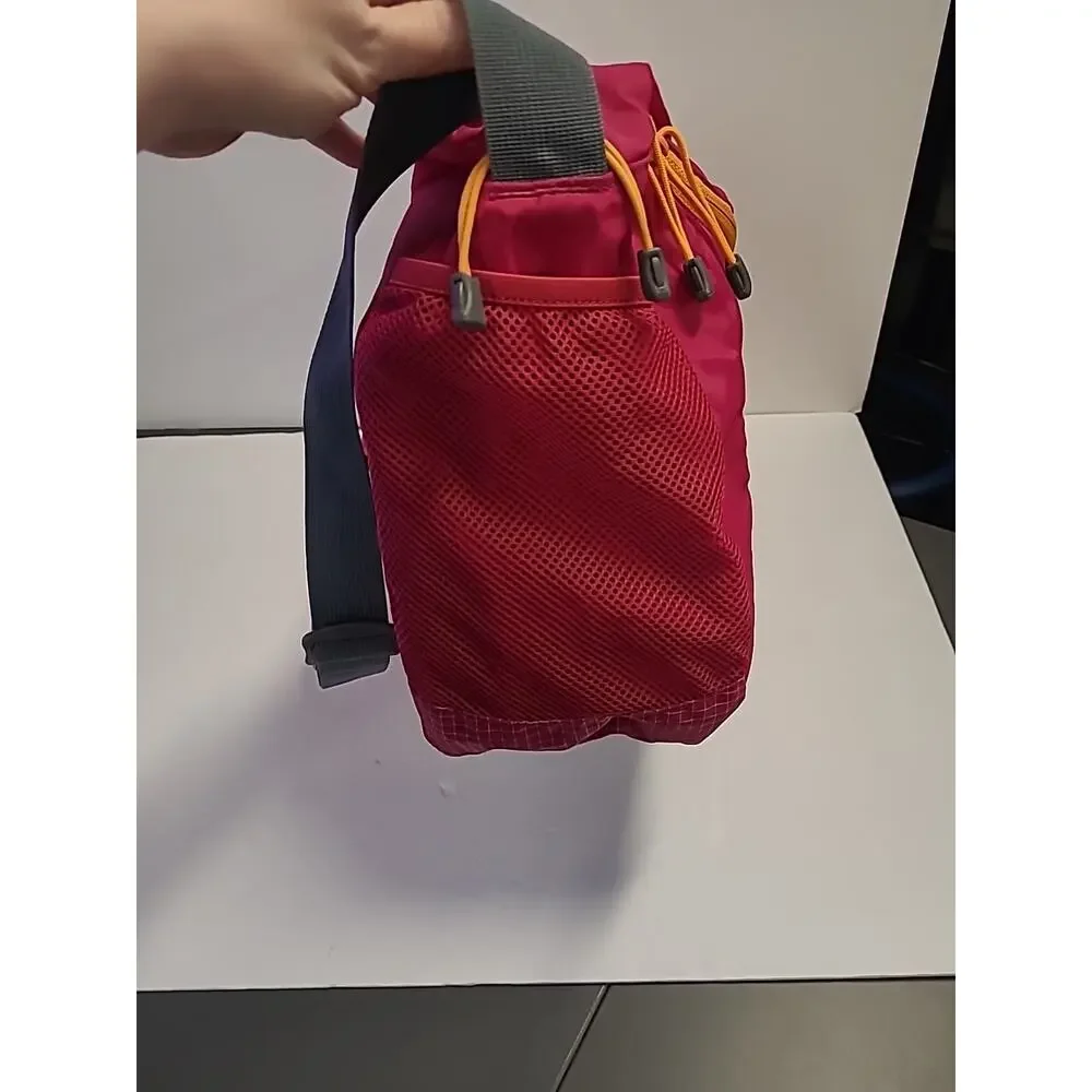 Lands End Kids Laptop Messenger Bag Cupcake School Pink Orange Neon Zip Top